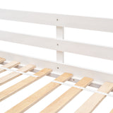 Twin over Twin House Bunk Bed with Roof , Window, Window Box, Door , with Safety Guardrails and Ladder,White - V.I.P Digital Presence
