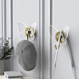 Non perforated butterfly hook three-dimensional foyer clothes hook keychain - V.I.P Digital Presence