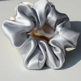 Pure Silk Large Scrunchies Ropes Hair Bands Ties Elastics Ponytail Holders for Women Girls Hair Accessories 19 Momme 3.5CM - V.I.P Digital Presence