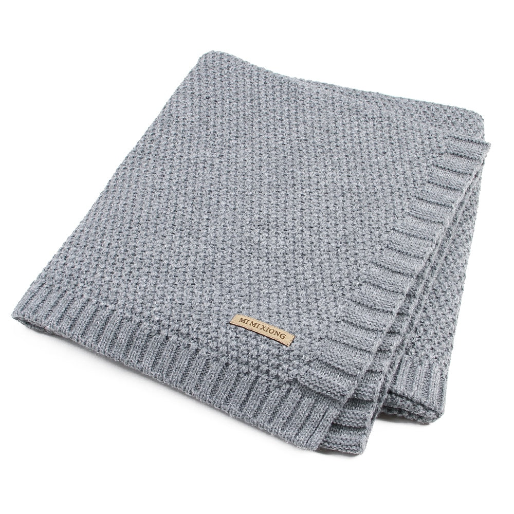 Baby Blanket Knitted Newborn Swaddle Wrap Blankets Super Soft Toddler Infant Bedding Quilt - V.I.P Digital Presence