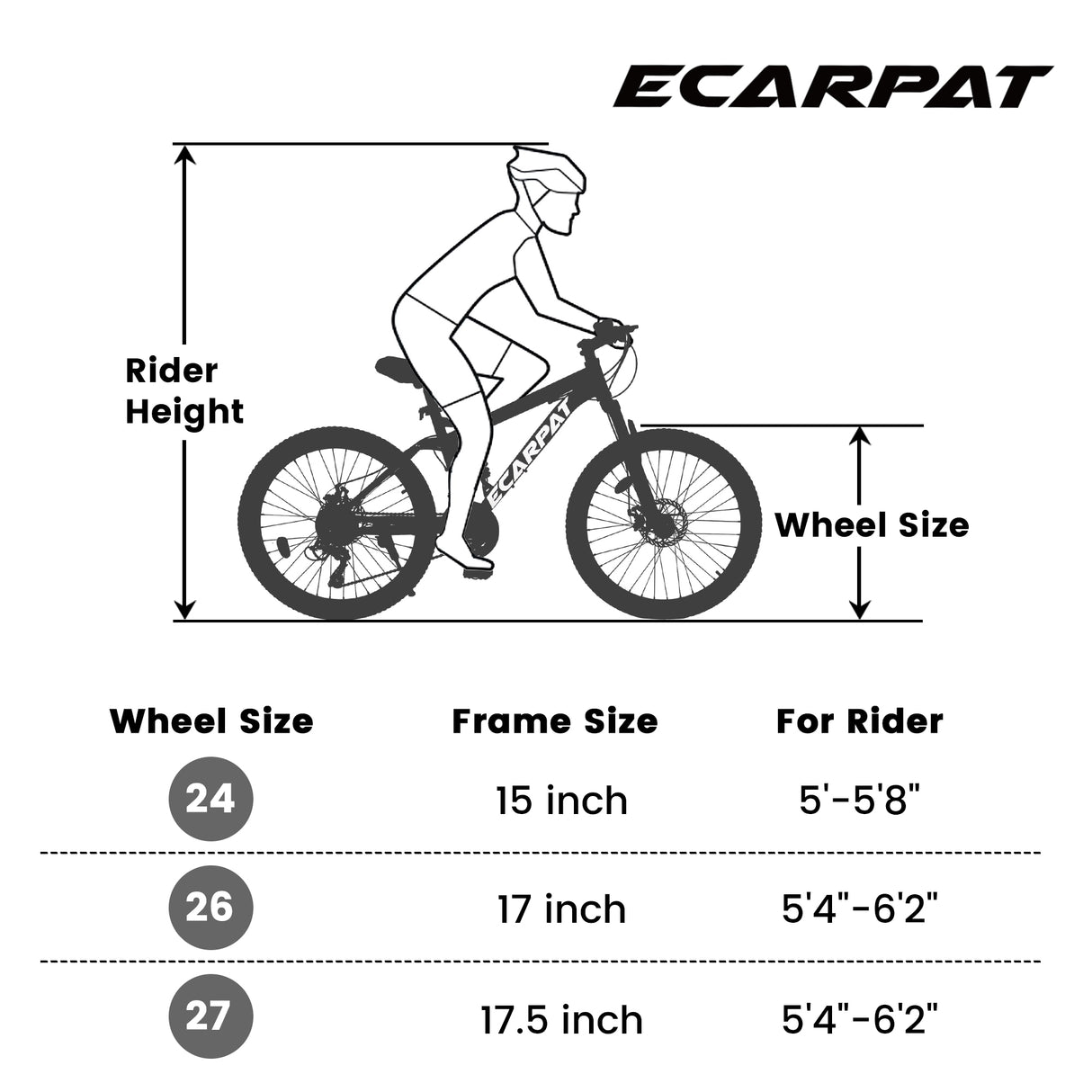 A2660 Ecarpat Mountain Bike 26 inch Wheel Carbon Steel Frame Disc Brake Thumb Shift Front Fork Rear Shock Absorber Bicycle - V.I.P Digital Presence