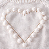 Baby handmade love sweater, knitted sweater, long sleeved jumpsuit, bag, buttocks, sweatshirt, crawling suit - V.I.P Digital Presence