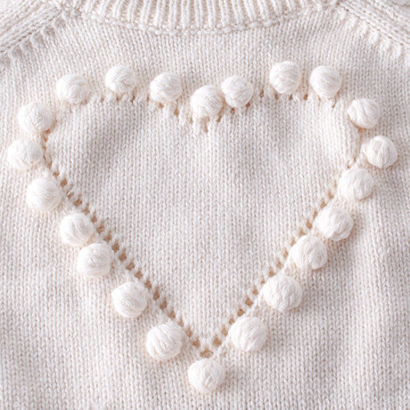 Baby handmade love sweater, knitted sweater, long sleeved jumpsuit, bag, buttocks, sweatshirt, crawling suit - V.I.P Digital Presence