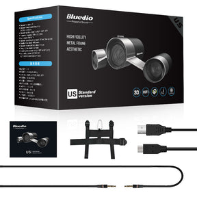 Bluedio US Wireless Home Audio Speaker System Patented Three Drivers Bluetooth speakers with Microphone Bass 3D Sound Surround - V.I.P Digital Presence