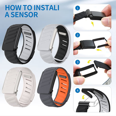 SportFlex Soft-Touch Silicone Wrist Band: a waterproof and sweatproof replacement band that is compatible with the WHOOP 4.0 HRM - V.I.P Digital Presence