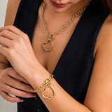 Cold and minimalist necklaces, versatile star shaped necklaces, sweet and cool French style heart-shaped necklace set, accessories - V.I.P Digital Presence