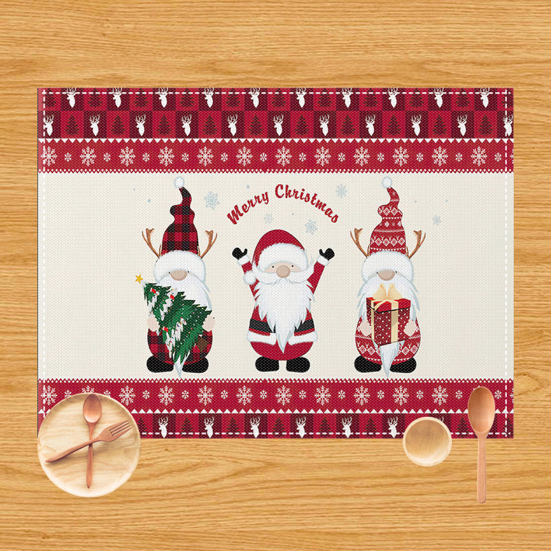 New Christmas dining mat table decoration anti fouling and heat-insulating Western style mat - V.I.P Digital Presence