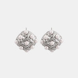 Copper Shell Pearl Stud Earrings - V.I.P Digital Presence