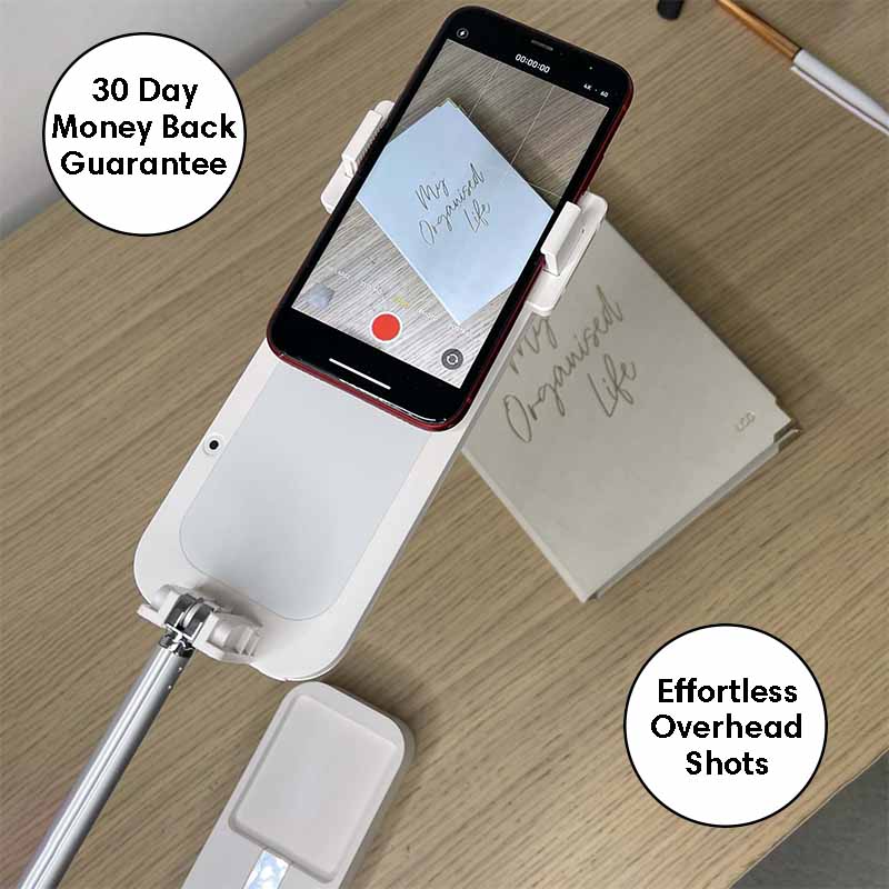 Portable Retractable Wireless Dimmable LED Selfie Fill Light Lamp For Live Video Phone Holder Stand - V.I.P Digital Presence