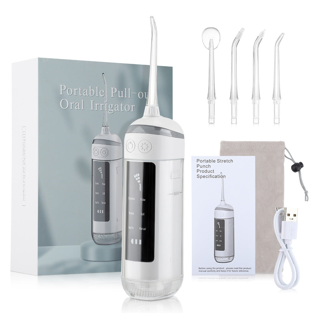 6-Speed Tooth Flusher Electric Portable Tooth Cleaning Device Household Water Flosser To Remove Calculus Pulse Tooth Cleaning Device - V.I.P Digital Presence