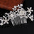 Hair comb, bridal rhinestone and pearl headdress, wedding dress accessories - V.I.P Digital Presence