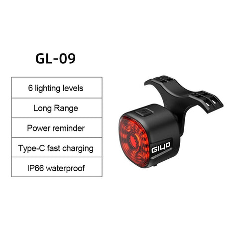Bicycle Smart Brake Tail Light MTB Road Bike Auto Brake Sensing Light SB Rechargeable IPX6 Waterproof LED Warning Rear Lamp - V.I.P Digital Presence