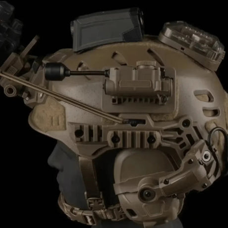 Sidewinder Helmet Lamp with IR and Flashlight Color Light, Strobe Light Head IFF Auxiliary Light for Airsoft Hunting Fishing - V.I.P Digital Presence
