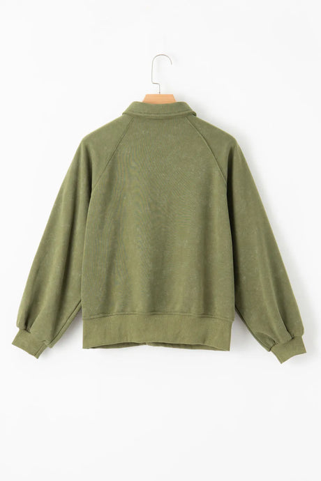 Half Snap Long Sleeve Sweatshirt - V.I.P Digital Presence