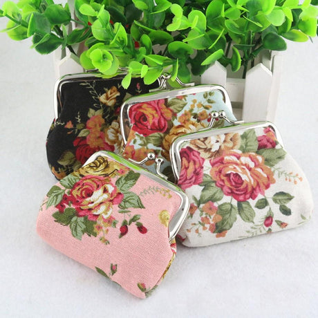 Women Coin Purse Cute Wallet Lady Retro Vintage Flower Small Wallet Hasp Purse Kawaii Bag Clutch Bag Monedero - V.I.P Digital Presence