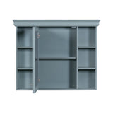 36 inch modern mirror cabinet with adjustable shelves, 2 soft closing doors, and 6 drawer storage cabinet door organizers - V.I.P Digital Presence
