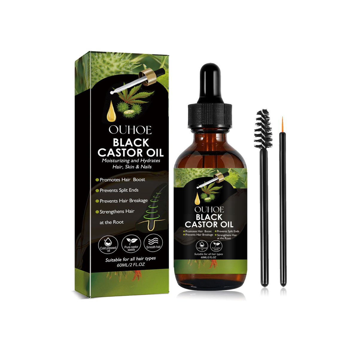 Castor Oil Hair Care Liquid Hair Care Dry Hair Chafing Hair Moisturizing, Smoothing And Brightening Hair Care Essential Oil - V.I.P Digital Presence
