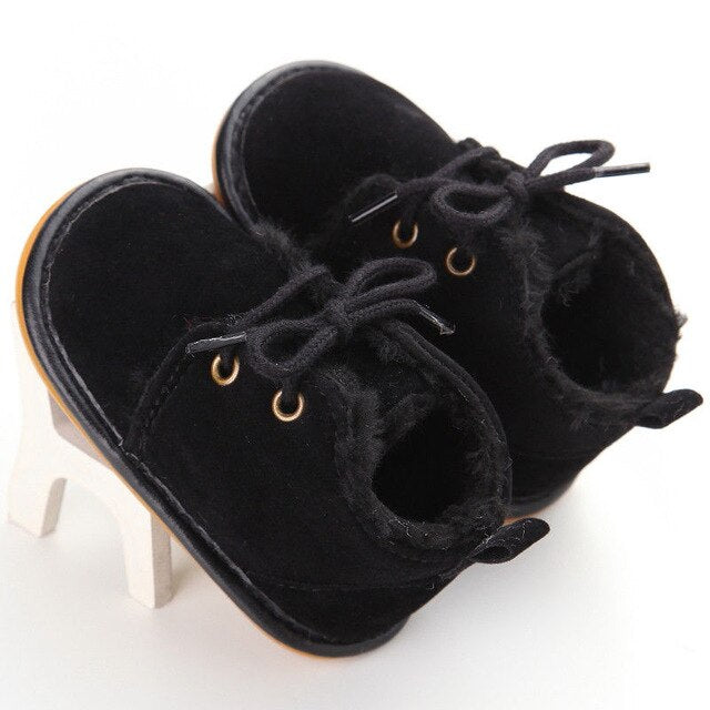Newborn Baby Girl Boy Shoes Warm Snow Boots Toddler Infant Booties Prewalker Black White Pink - V.I.P Digital Presence