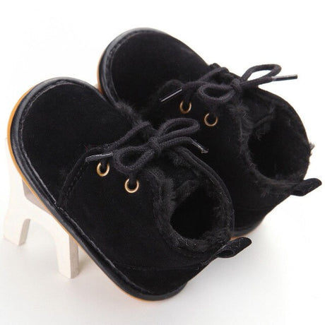 Newborn Baby Girl Boy Shoes Warm Snow Boots Toddler Infant Booties Prewalker Black White Pink - V.I.P Digital Presence