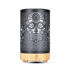 100ml Iron Metal Humificador De Aroma 7 Colors Led Lamp Ultrasonic Electric Skull Aroma Diffuser With Remote - V.I.P Digital Presence