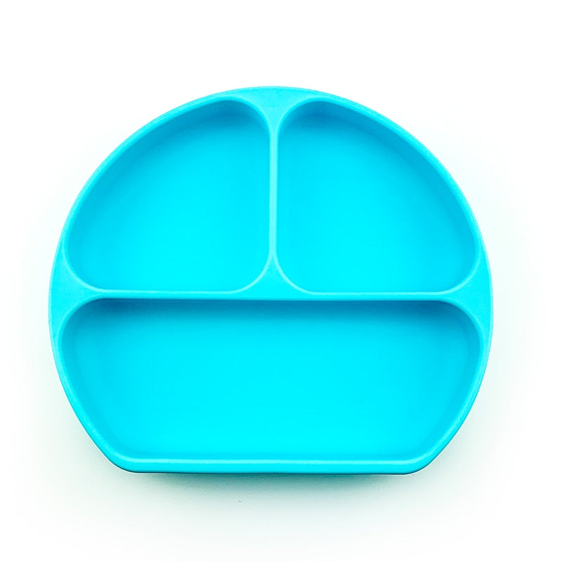 children's dishes baby Silicone Sucker Bowl Baby Smile Face Plate Tableware Set Smile Face Baby Tableware Set kids plate - V.I.P Digital Presence