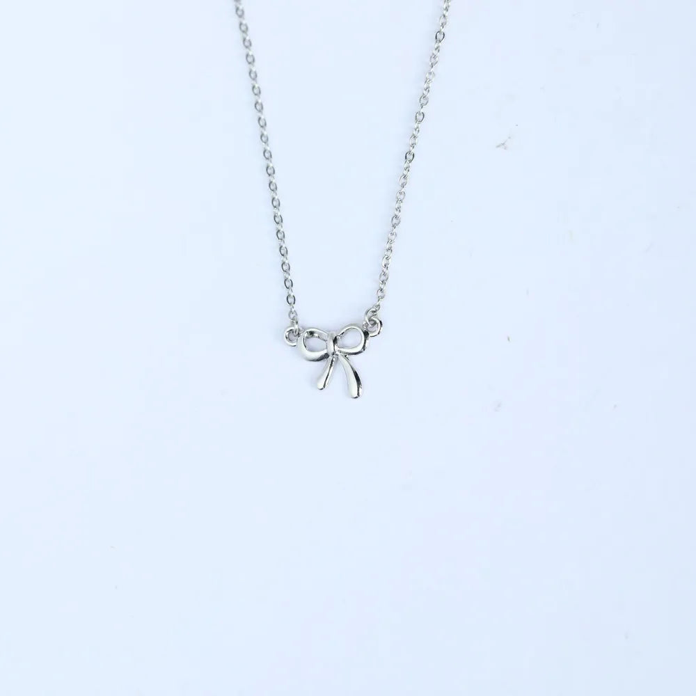 18K Gold-Plated Bow Necklace - V.I.P Digital Presence