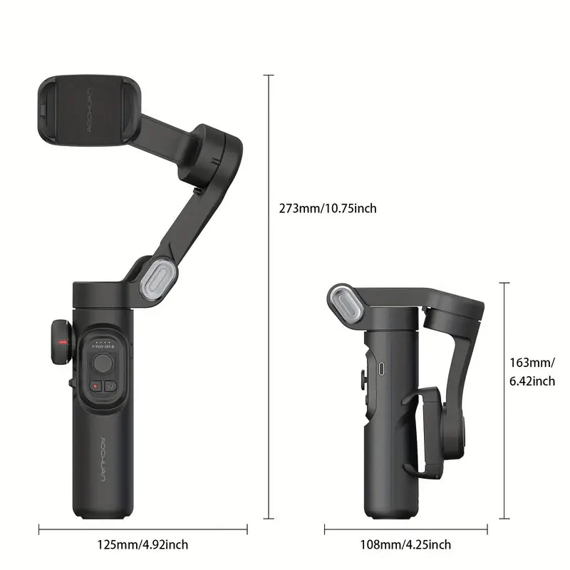 Estabilizador de cardán de mano de 3 ejes XE, plegable, para teléfono inteligente, grabación de video, vlog, estabilizador PTZ para iPhone, Xiaomi, Samsung