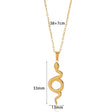 Spirit Snake Pendant Retro Style Personalized Necklace Women's Stainless Steel Gold Plated - V.I.P Digital Presence