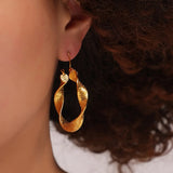 Titanium Steel Twisted Earrings - V.I.P Digital Presence