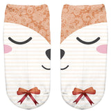 Thin 3D Digital Animal Printed Women's Socks Shallow Socks Adult Invisible Socks - V.I.P Digital Presence