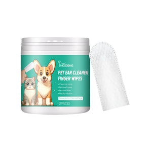 Pet Ear Cleaner Finger Wipes, Gently Clean Pet Ear Mites Ear Dirt Eye Dirt Feet Deodorize To Remove Odor - V.I.P Digital Presence