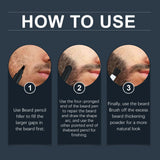 Beard Filler Pen Set, 3-in-1 Brush Beard Filler Men's beard care filler - V.I.P Digital Presence