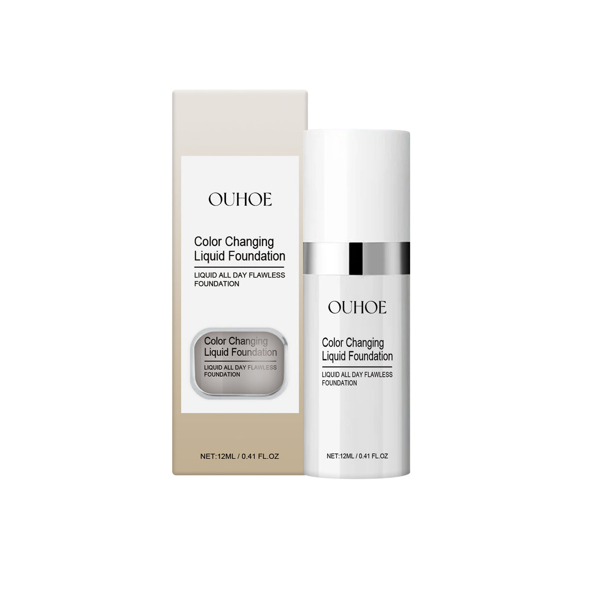 Warm Color Changing Liquid Foundation, Brightening And Easy Natural Concealer Light Base Makeup Skin Tone Pure And Moisturizing Liquid Foundation - V.I.P Digital Presence
