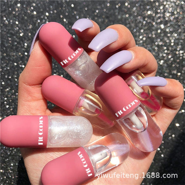 Fit Colors Mini Capsule Lip Gloss Moisturizing Moisturizing Transparent Color Changing Projectile Lip Gloss Oil - V.I.P Digital Presence