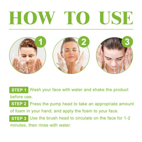 Green Tea Cleansing Mousse, A Deep Cleansing Facial Cleanser With Refreshing Oil Control And Wrinkles Reduction - V.I.P Digital Presence