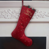 Christmas stockings Christmas gift bags Christmas candy bags gold foil embroidered socks three styles of long socks - V.I.P Digital Presence