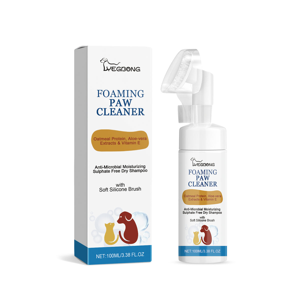 Pet Paw Cleaner Deep Wash Feet For Dogs And Cats Soles And Pads Care Foam - V.I.P Digital Presence