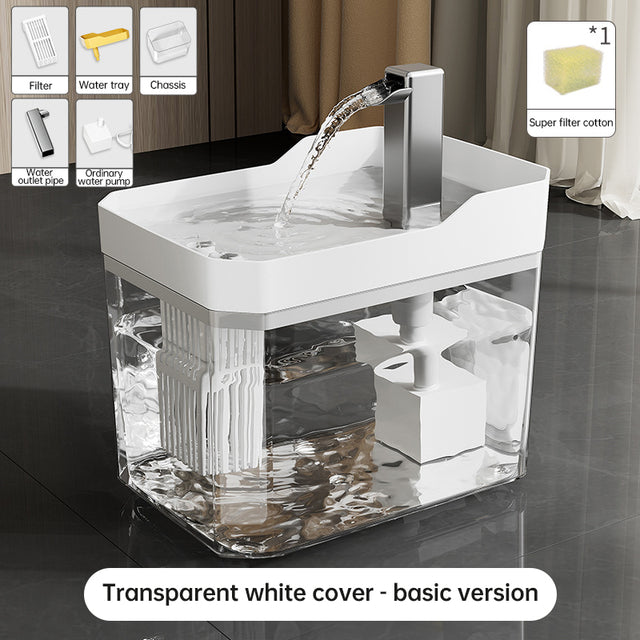 Automatic cat water fountain with filter, USB-powered, anti-dry & circular filtration. - V.I.P Digital Presence
