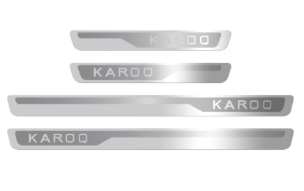 Stainless steel ultra-thin mirror faced welcome pedal ultrasonic threshold strip - V.I.P Digital Presence