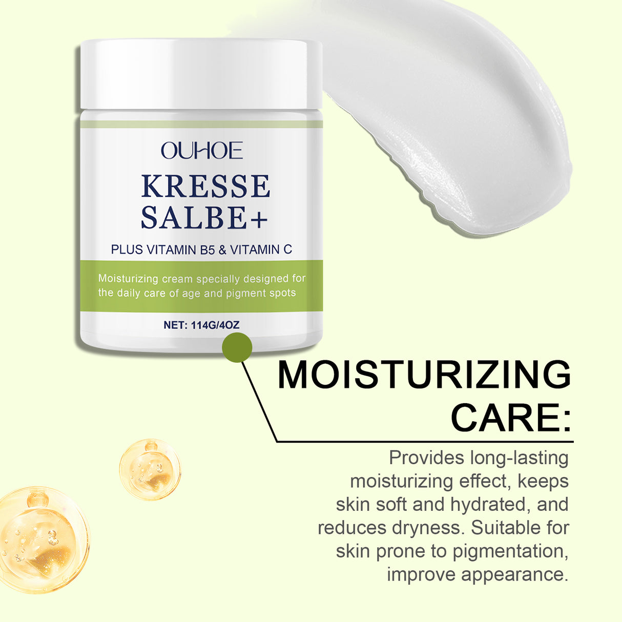 Crema hidratante reafirmante que hidrata, aclara, ilumina y nutre las líneas finas. Crema de cuidado diario.