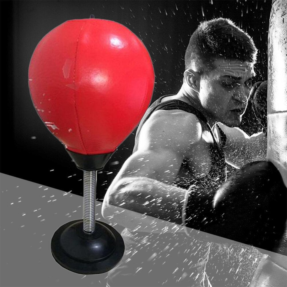 Desktop Punching Ball Suction Freestanding Reflex Speed Ball Boxing Bag Punching Pedestal Ball With Free Inflator Random color - V.I.P Digital Presence