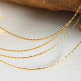 18K Gold-Plated Multi-Layer Clavicle Chain Necklace - V.I.P Digital Presence
