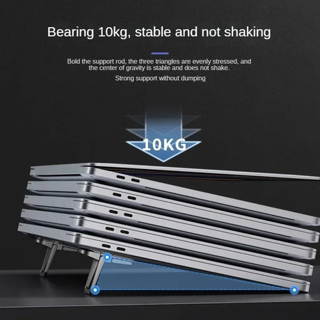 Adjustable Folding Laptop Stand Mini Legs Ultra-thin Portable Support for Macbook Notebook Cooling Holder Feet Invisible Bracket - V.I.P Digital Presence