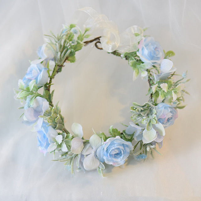 Mori Flower Bridal headdress garland modeling headdress photo wedding dress hair accessories Bridesmaid accessories holiday head - V.I.P Digital Presence