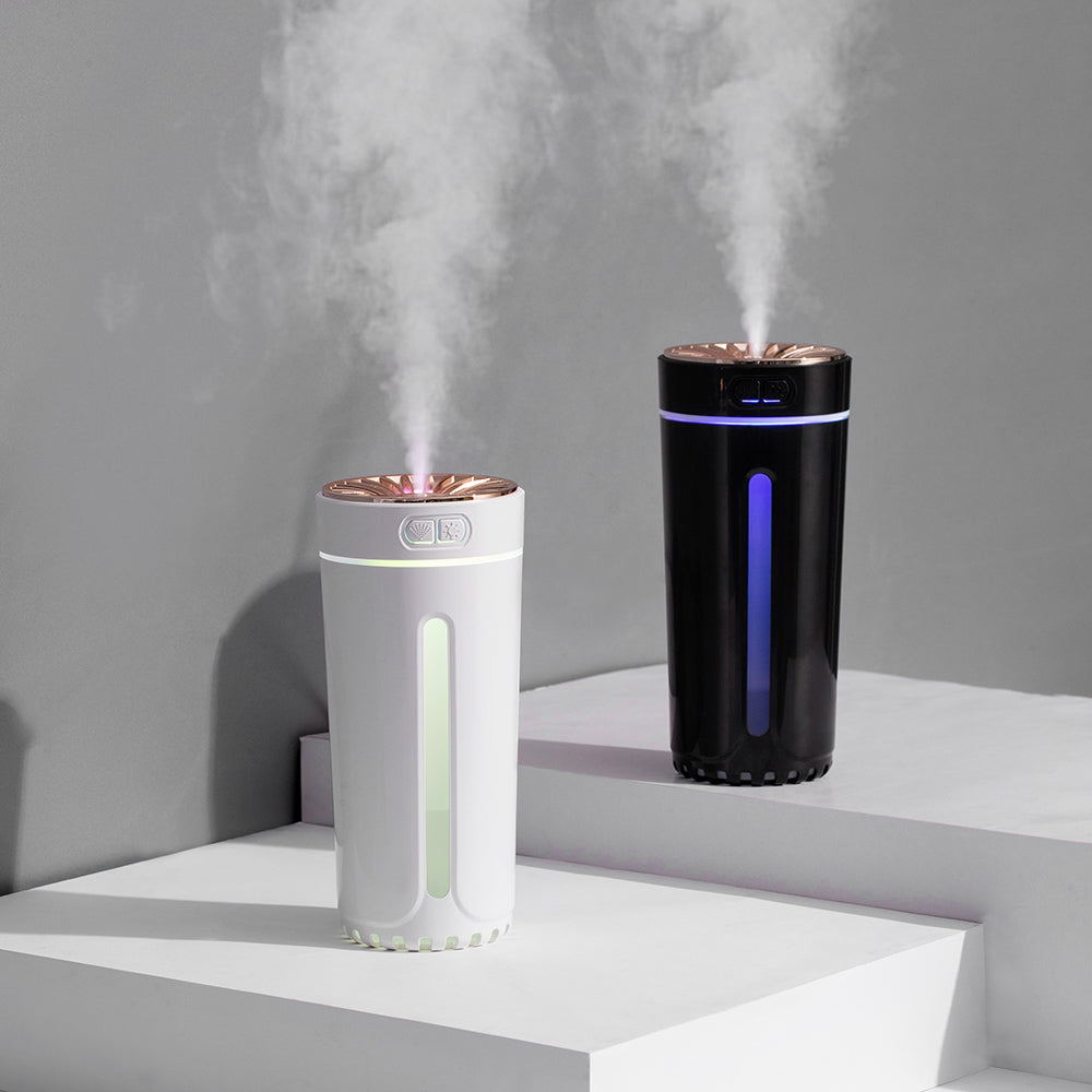 New small large fog volume silent portable usb car aromatherapy phantom cup colorful night light car humidifier - V.I.P Digital Presence