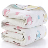 110*110cm Parent-child Baby Summer Bedding Sofa Quilt 100% Cotton Baby Blanket Child Quilt 6 Layers Muslin Swaddle for Newborns - V.I.P Digital Presence
