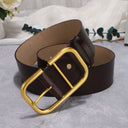 Ladies' cowhide wide waistband waistband decorative skirt windbreaker belt waistband - V.I.P Digital Presence