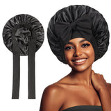 Elastic ribbon bow color Ding round hat solid color night cap wide-brimmed beauty hairdressing head scarf hat - V.I.P Digital Presence