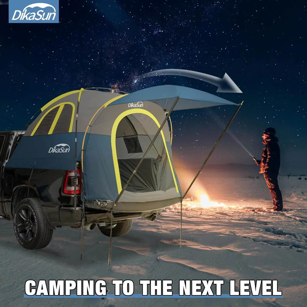 5.5-6.7ft Pickup Truck Bed Tent with Awining Navy - V.I.P Digital Presence
