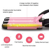 New Arrival Hair Curling Iron LED Ceramic Triple Barrel Hair Curler Irons Hair Wave Waver Styling Tools Hair Styler Wand - V.I.P Digital Presence